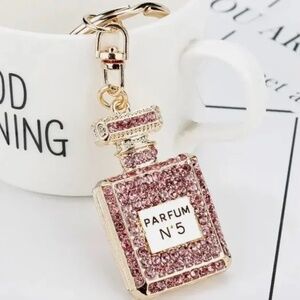 Perfume Bottle Bag Charm/Keychain NWT